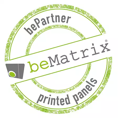 Certifierad partner för beMatrix med printade paneler.