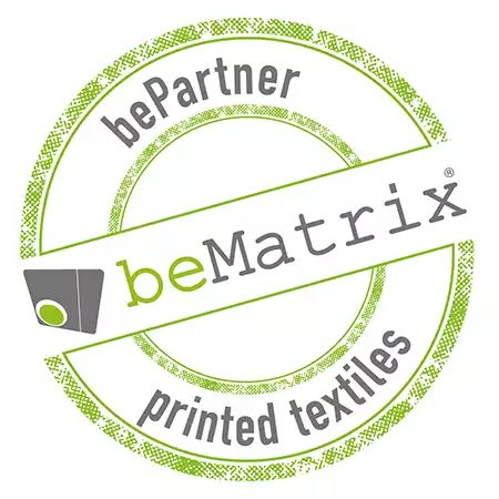 Certifierad partner för beMatrix med tryckt textil.