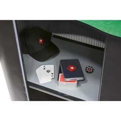 Budgetbord har en enkel invändig hylla.