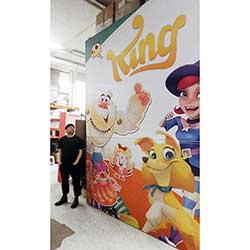 Det modulbaserade systemet gör att du kan bygga riktigt höga monterlösningar.