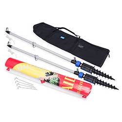 Varje kit är komplett och innehåller allt du behöver för att fästa upp din banderoll utan övriga stag.