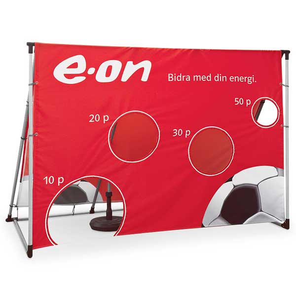 EXL Mål med bildyta av kraftig Expotextil med tryck.