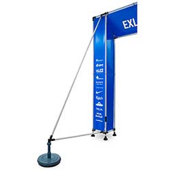 För fristående portaler finns stag som tillbehör.