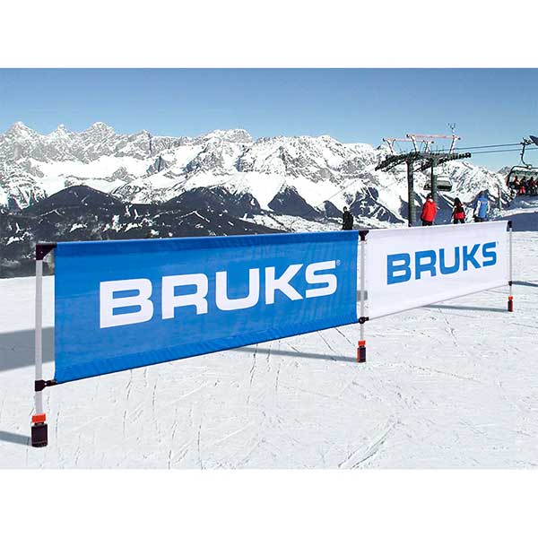 Dubbel EXL Sarg monterad i snö.