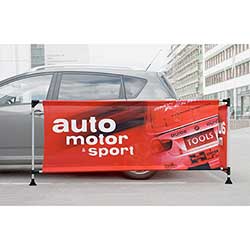 EXL Sarg special som markering runt bil.