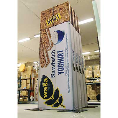 Största knäckemackan? En EXL-konstruktion med tryckt textil.