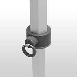 Kraftiga 40 mm sexkantsprofiler ger en styvhet och hållbarhet vida bättre än sida andra former.