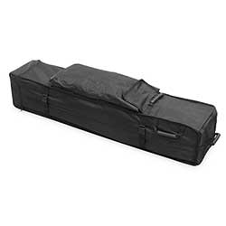 Kraftig väska med hjul gör tältet mycket enkelt att transportera.