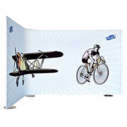 Med Fabric System kan du skräddarsy formerna på din bildvägg.