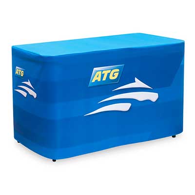 Fällbord med tryckt duk