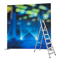 Fotobackdrop som backdrop vid filminspelning.