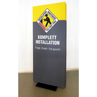 Larmbåge med tryck.