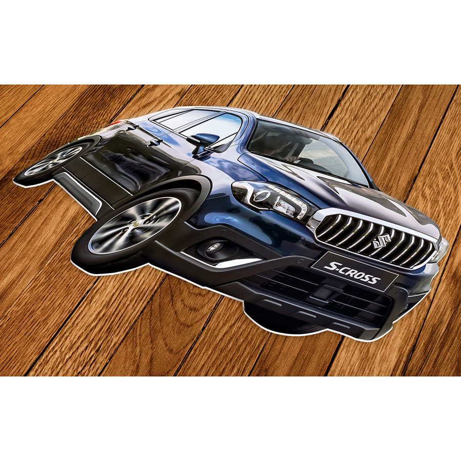 Figurskuren latexmatta med tryck.