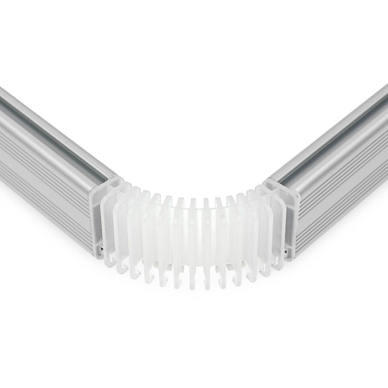 Mjuka skarvar med kederfäste för banderoll- eller textilvepor och backdrops.