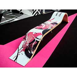 En tryckt matta kan också användas på fler ytor än golv.