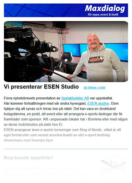 Maxdialog nyhetsbrev 201020