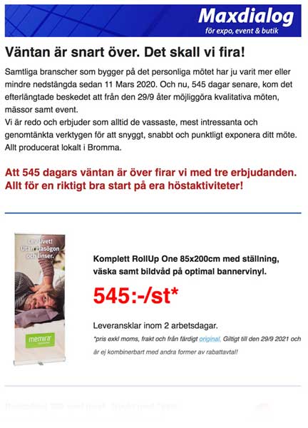 Maxdialog nyhetsbrev september 2021