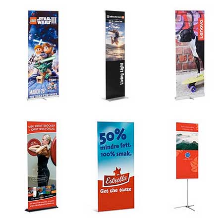 Roll Up och bannersystem med tryck.