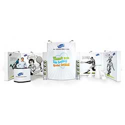 Monterväggen även som moduluppbyggt montersystem med raka, svängda, höga och låga detaljer.