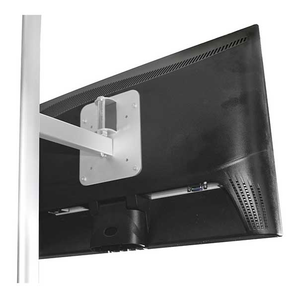 Skärmhållare finns som tillbehör.