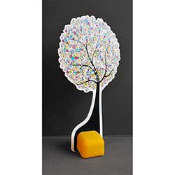 Figurskuren skylt med gul Puck.