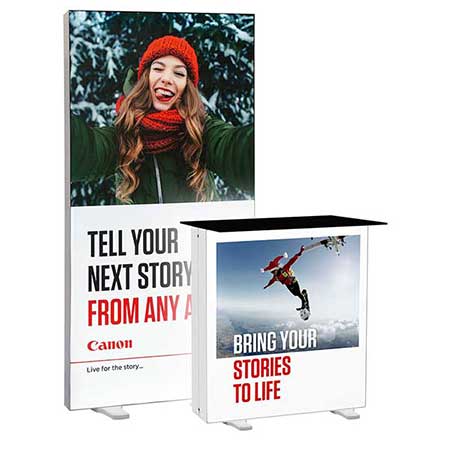 Quick Ljusvägg och Quick Ljusdisk i kombination.