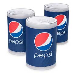 Runda sittkuddar med tryck runt hela.