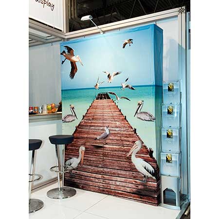 Soft Image med spotlight som en del av Expolincs mässmonter.