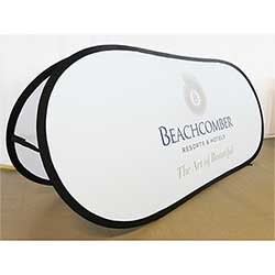 Textilsarg med tryck för Beachcomber.