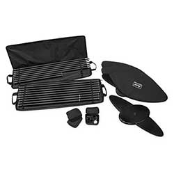 Samtliga delar till Stage levereras i anpassade väskor.