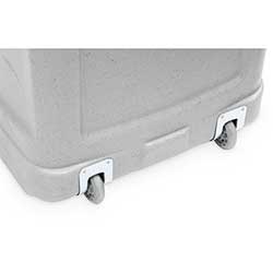 Hjul gör att systemet kan rullas som en kabinväska.