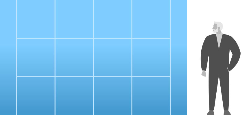 Soft Image 4x3 rutor med sidor