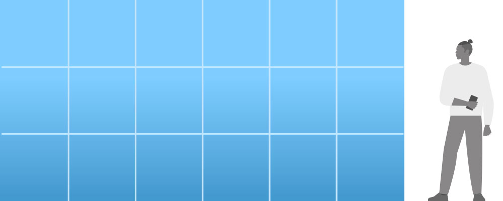 Soft Image 6x3 rutor med sidor