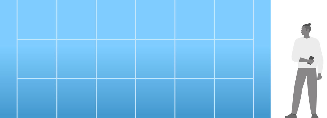 Soft Image 6x3 rutor med sidor