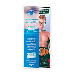 Textilvepor med flaggtextil har en lätt transparens.