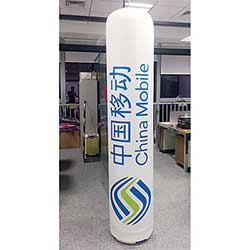 Uppblåsbar kolonn med tryck.