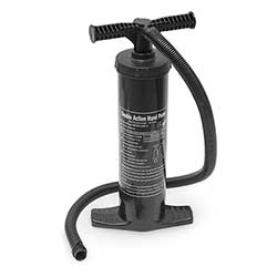 Dubbelverkande handpump ingår.