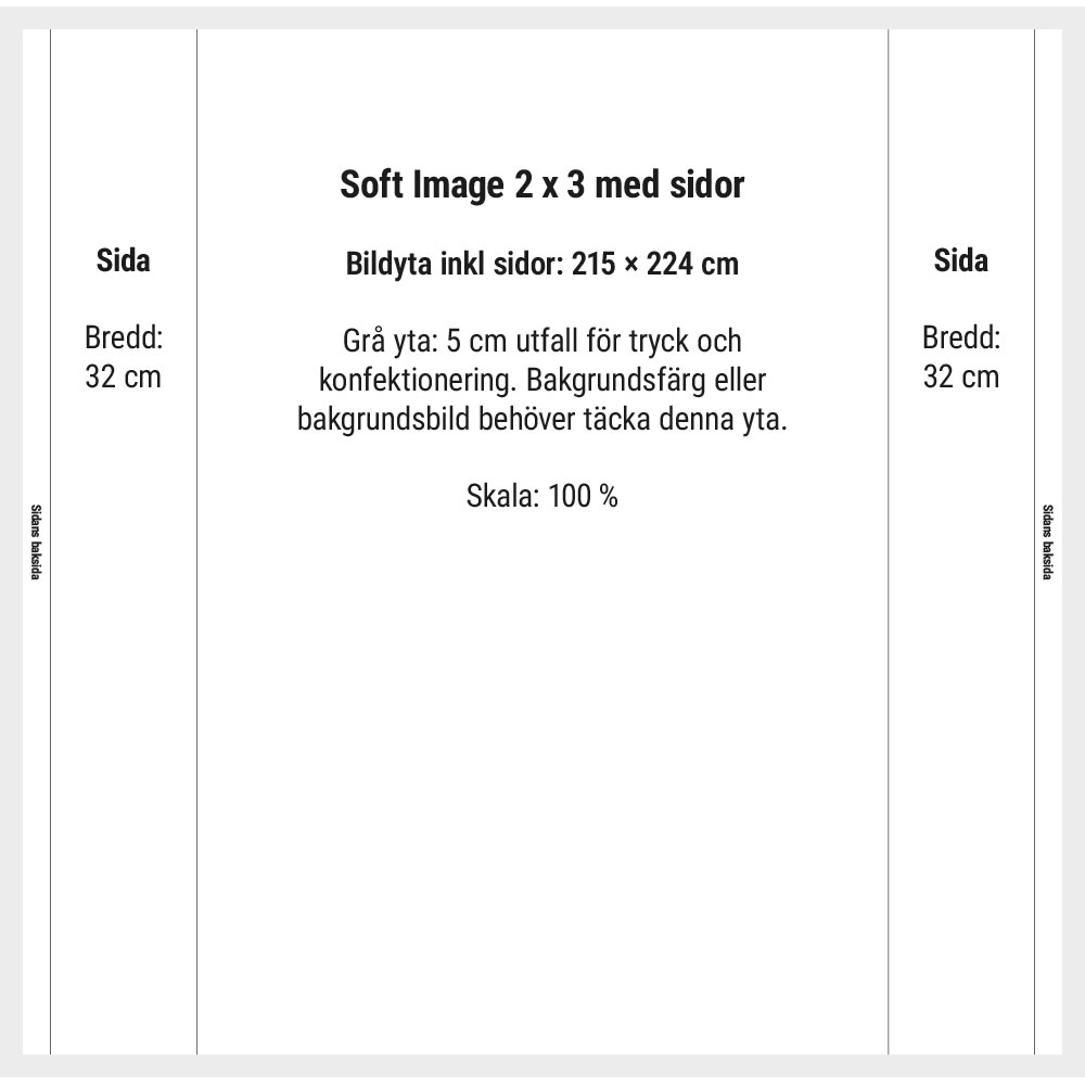Soft Image 2x3 med sidor originalmall