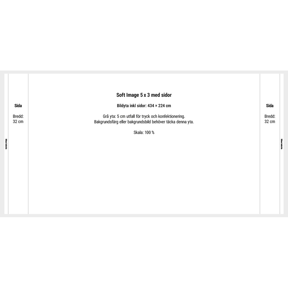 Soft Image 5x3 med sidor orignalmall