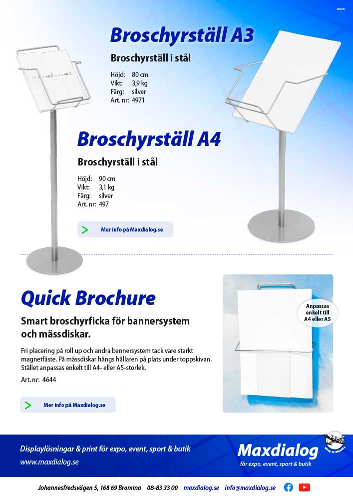 Quick Brochure produktblad