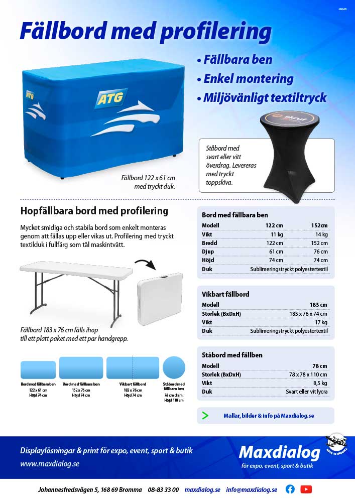 Stand Up Info produktblad