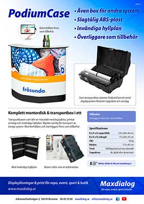 PodiumCase produktblad