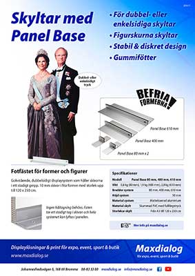 Skyltar med Panel Base