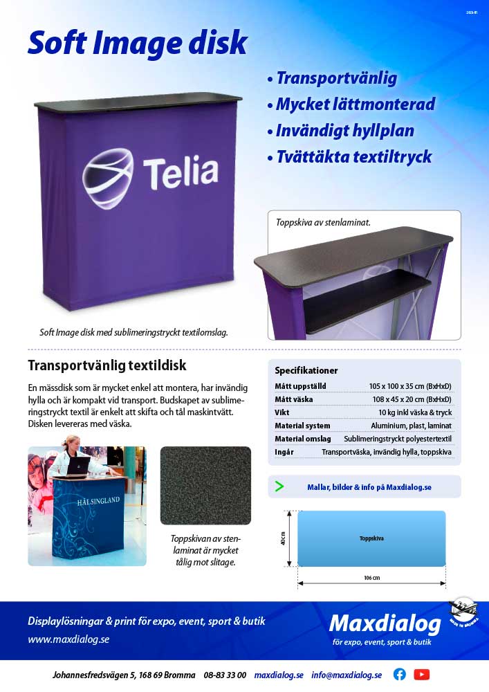 Budgetbord produktblad